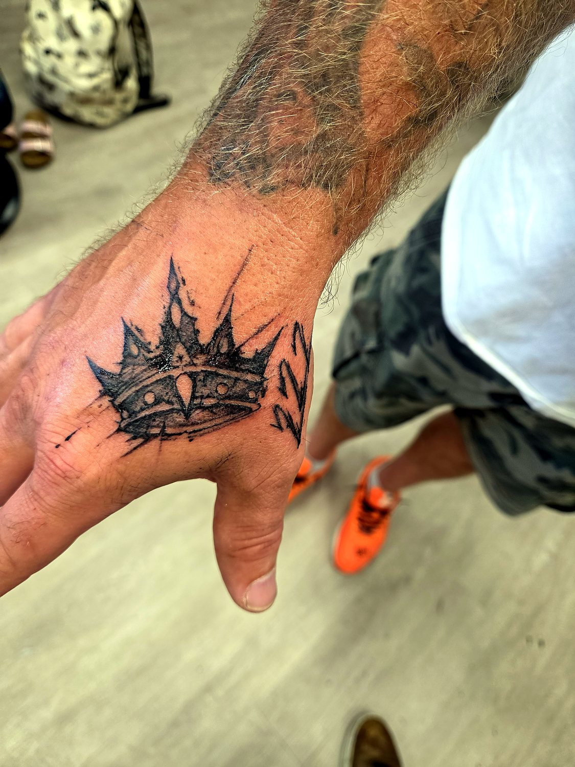Crowned Hand tattoo — House of Jackalope, Mansfield OH