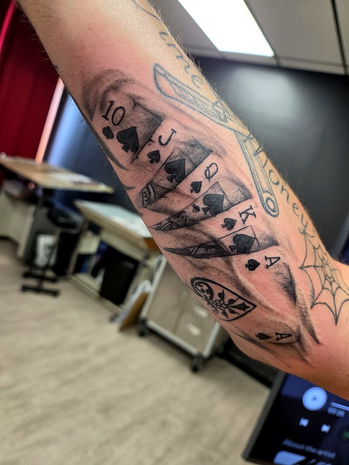 Playing Cards tattoo — House of Jackalope, Mansfield OH