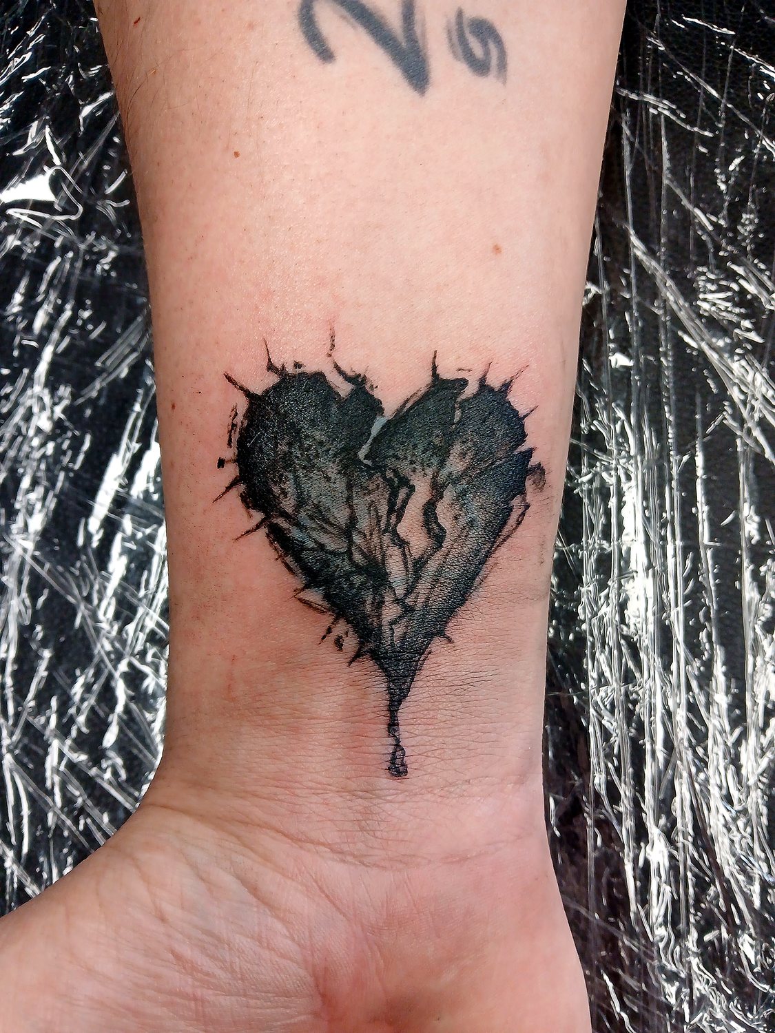 Broken Heart tattoo — House of Jackalope, Mansfield OH