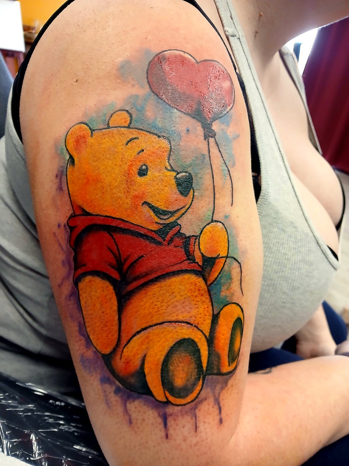 Winnie the Pooh tattoo — House of Jackalope, Mansfield OH