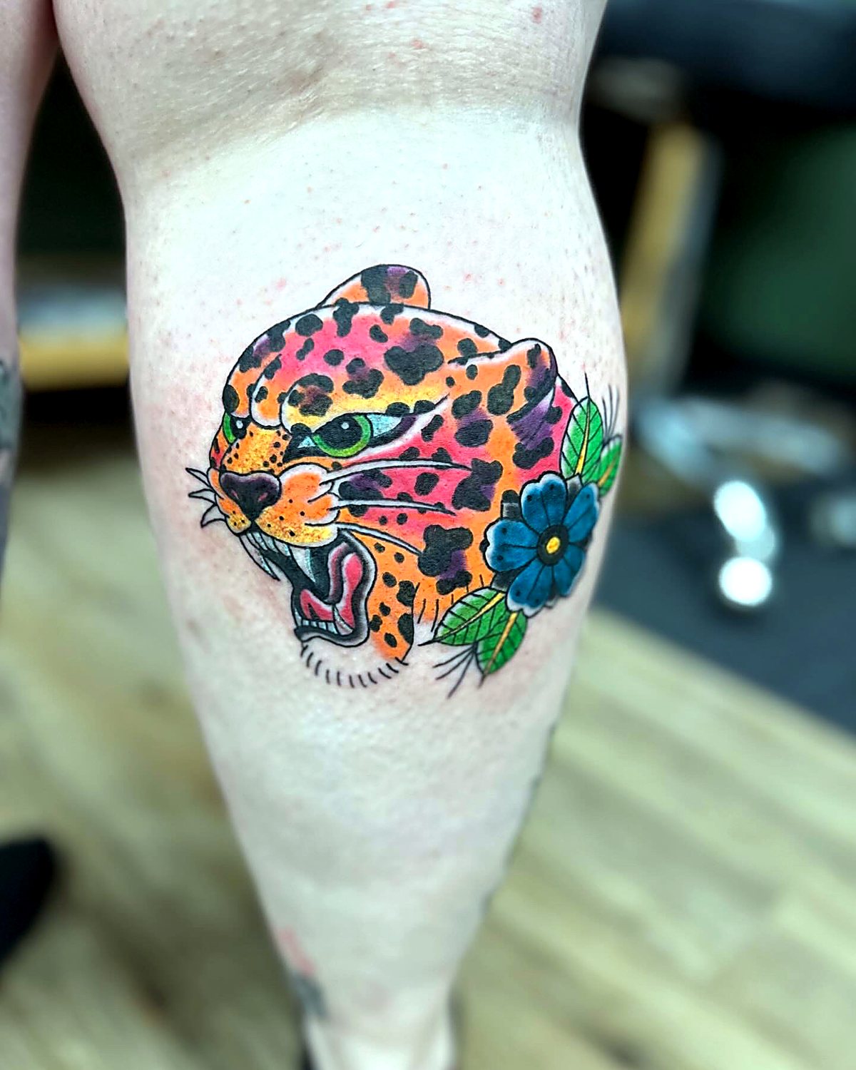 Leopard Frog tattoo — House of Jackalope, Mansfield OH